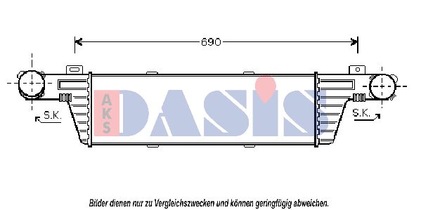 AKS DASIS Välijäähdytin 127150N